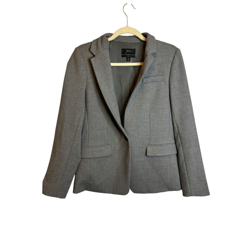 J. Crew Blazer Women's 8 Regent‎ office Business Gray